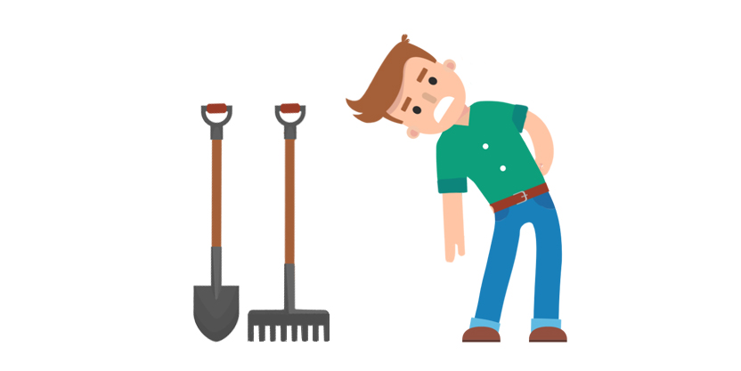 Статья  Что делать, если после работы на огороде болит спина